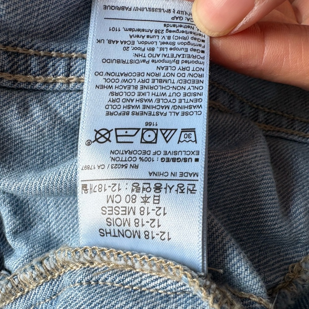 Baby GAP Blue Denim Disney Minnie Mouse Kids Jacket - Picture 6 of 6